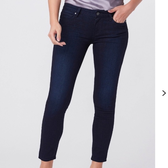 PAIGE Muse High Rise Jeans in Lana Dark Wash, Sz 28 - Picture 2 of 14